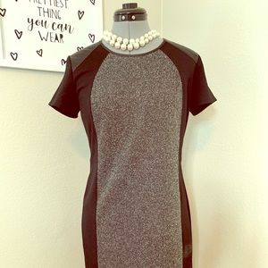 Chic & Classic Tweed Color Block Dress